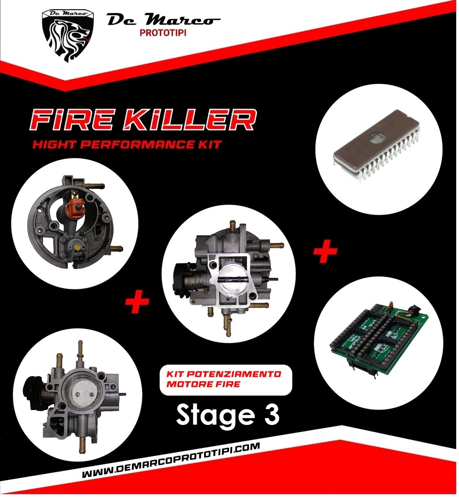 KIT FIRE Killer Stage 3 - Kit Potenziamento Motore FIRE 1 KIT FIRE Killer Stage 3 - Kit Potenziamento Motore FIRE
